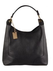 Lia Biassoni Skórzana torebka w kolorze czarnym - 28 x 39 x 12 cm rozmiar: onesize. Czarne torby na ramię Lia Biassoni, bez wzorów, z materiału, na ramię, bez dodatków. Za 304.99 zł.