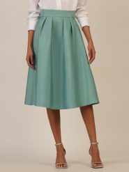 APART Spódnica w kolorze turkusowym rozmiar: 38. Niebieskie spódnice Apart, bez wzorów, midi, rozkloszowane. Za 217.99 zł.