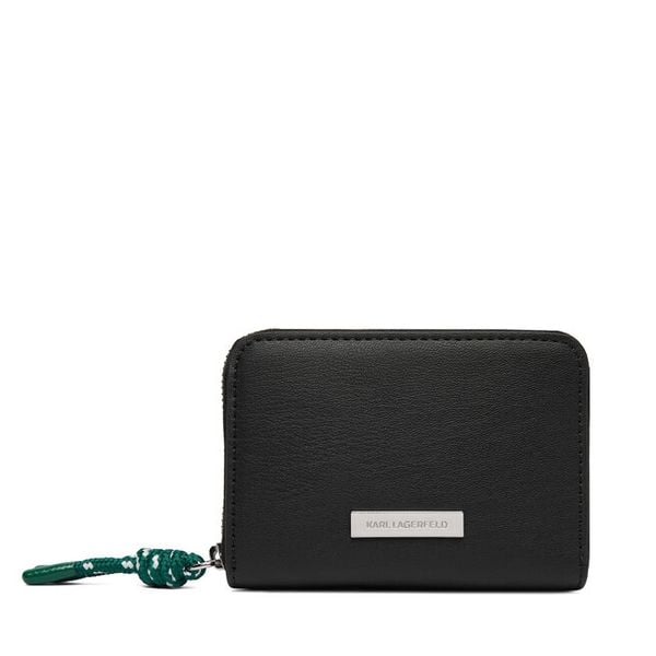 Portfel KARL LAGERFELD. Czarne portfele KARL LAGERFELD, bez wzorów. Za 429.99 zł.