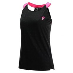 Damski tank top Macron padel printed. Czerwone topy Macron, bez wzorów, bez kołnierzyka, bez ramiączek. Za 241.00 zł.