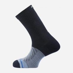 Skarpety trekkingowe MILLET Ubic Crew Socks M merino. Niebieskie skarpety Millet, bez wzorów, z dzianiny. Za 99.00 zł.