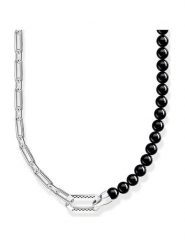 Thomas Sabo Srebrny naszyjnik z cyrkoniami - dł. 55 cm rozmiar: onesize. Szare naszyjniki Thomas Sabo, z cyrkonią, srebrne. Za 1,009.95 zł.