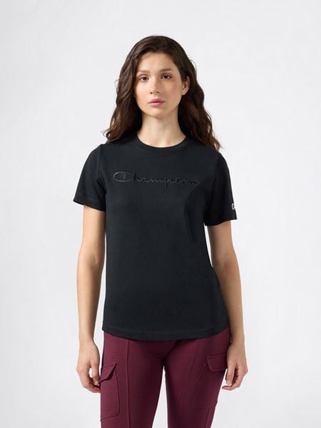 Champion Koszulka w kolorze czarnym rozmiar: XL. Czarne bluzki Champion, xl, bez wzorów, z bawełny, bez kołnierzyka, bez ramiączek. Za 61.02 zł.