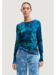 Desigual Sweter Suecia 26SWJF36 Niebieski Regular Fit. Niebieskie swetry Desigual, l, bez wzorów, z wiskozy, bez ramiączek. Za 379.99 zł.