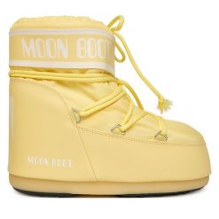 Śniegowce Moon Boot. Żółte trapery i śniegowce Moon Boot, z nylonu. Za 759.99 zł.