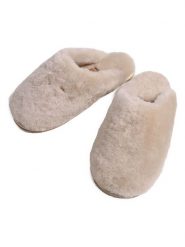 Kaiser Naturfellprodukte Klapki wełniane "Viki" w kolorze kremowym rozmiar: 36/37. Brązowe klapki Kaiser Naturfellprodukte, bez wzorów, z wełny, bez obcasa. Za 231.13 zł.