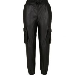 Spodnie Cargo Damskie Ze Skóry Ekologicznej. Czarne spodnie dresowe Urban Classics, xl, bez wzorów, ze skóry ekologicznej. Za 179.99 zł.