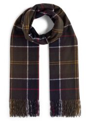 Barbour Szalik Kobiety Sztuczne włókno zielony, 48. Zielone szaliki Barbour, bez wzorów, z włókna, eleganckie. Za 299.95 zł.