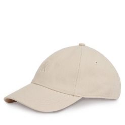 Czapka z daszkiem Calvin Klein. Brązowe czapki Calvin Klein, bez wzorów. Za 129.99 zł.