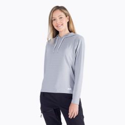 Bluza trekkingowa damska Helly Hansen Verglas Light Hoodie. Szare bluzy Helly Hansen, bez wzorów, bez kaptura. Za 159.99 zł.