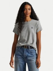 Polo Ralph Lauren T-Shirt 211B14605030 Szary Regular Fit. Szare koszulki polo Polo Ralph Lauren, m, bez wzorów, bez kołnierzyka, bez ramiączek. Za 399.99 zł.