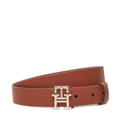 Pasek Damski Tommy Hilfiger. Brązowe paski TOMMY HILFIGER, bez wzorów. Za 259.99 zł.