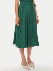 Weekend Max Mara Spódnica plisowana Zarda 2425106051 Zielony Regular Fit. Zielone spódnice Weekend Max Mara, bez wzorów, z bawełny, plisowane. Za 1,049.00 zł.