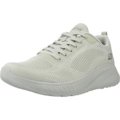 Kapcie SKECHERS BOBS SQUAD Zielony. Zielone obuwie domowe Skechers, bez wzorów, z materiału, bez zapięcia. Za 357.00 zł.