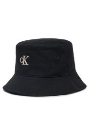 Calvin Klein Jeans Kapelusz Embroidered Monogram Bucket Hat LV04K5020G Czarny. Czarne kapelusze Calvin Klein Jeans, bez wzorów, z bawełny. Za 139.99 zł.