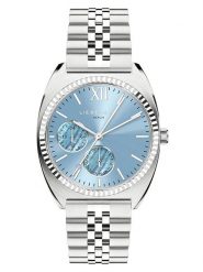 Liebeskind Chronograf w kolorze srebrno-błękitnym rozmiar: onesize. Szare, analogowe zegarki Liebeskind, ze stali. Za 439.24 zł.