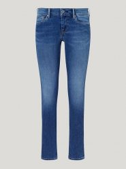 Pepe Jeans Dżinsy "Soho" - Skinny fit - w kolorze granatowym rozmiar: W25/L30. Niebieskie jeansy Pepe Jeans, l, z aplikacjami. Za 202.50 zł.