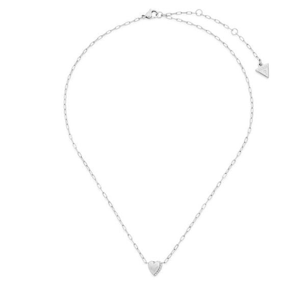 Naszyjnik Guess. Szare naszyjniki Guess, srebrne. Za 176.99 zł.