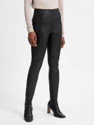 Comma Legginsy Kobiety Sztuczna skóra czarny, 42. Czarne legginsy comma, bez wzorów, ze skóry. Za 229.95 zł.