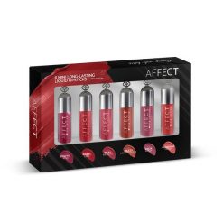 Affect Zestaw 6 mini pomadek long lasting liquid Zestawy kosmetyków do makijażu 1 ct 1 szt. Zestawy Affect. Za 110.90 zł.