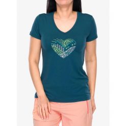 Koszulka z nadrukiem damska CMP Missy T-Shirt. Zielone koszulki sportowe CMP, bez wzorów, bez ramiączek. Za 119.99 zł.
