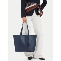 Torebka JENNY. Niebieskie shopper Jenny, bez wzorów, bez dodatków. Za 159.99 zł.