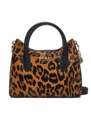 Guess Torebka HWLO75 29760 Beżowy. Brązowe torebki klasyczne Guess, z aplikacjami, ze skóry, bez dodatków. Za 679.99 zł.