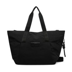 Torebka adidas. Czarne shopper Adidas, bez wzorów, bez dodatków. Za 349.99 zł.