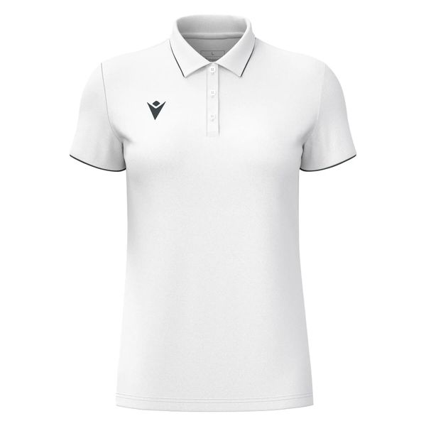 Damska koszulka polo Macron Melody. Białe koszulki polo Macron, xs, bez wzorów, bez kołnierzyka, bez ramiączek. Za 142.50 zł.