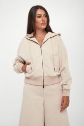 Bluza damska rozpinana z kapturem PESERICO. Bluzy PESERICO, bez wzorów, z kapturem. W wyprzedaży za 2,293.85 zł.