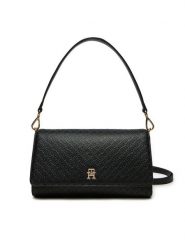 Tommy Hilfiger Torebka AW0AW16933 Czarny. Czarne torebki klasyczne TOMMY HILFIGER, bez wzorów, ze skóry, bez dodatków. Za 339.99 zł.