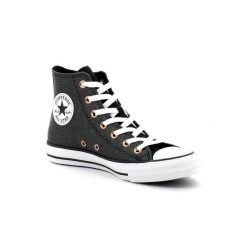 Buty damskie Converse Chuck Taylor All Star. Czarne trampki Converse, bez wzorów, bez zapięcia. Za 249.99 zł.