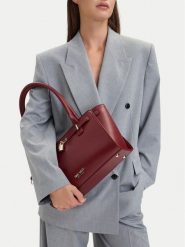 Nine West Torebka EO-GOLDEN FRAME-LDA9424 Bordowy. Czerwone torebki klasyczne Nine West, bez wzorów, ze skóry, bez dodatków. Za 279.99 zł.