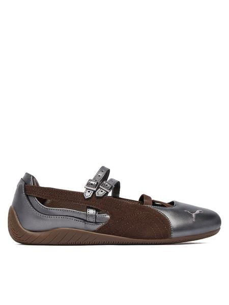 Puma Baleriny Speedcat Ballet Lux Wns 408197 01 Srebrny. Szare baleriny Puma, bez wzorów, ze skóry, bez obcasa. Za 347.99 zł.