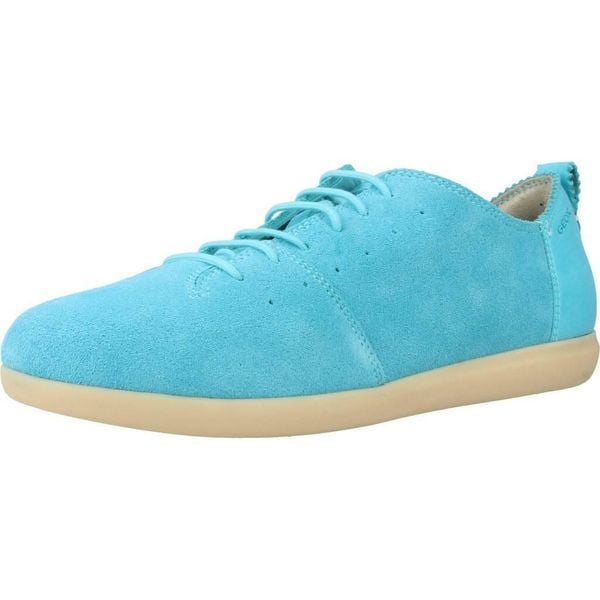 Buty GEOX D NEW DO C Niebieski. Niebieskie trekkingi Geox, ze skóry, trekkingowe. Za 426.99 zł.