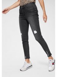 Aniston Dżinsy - Skinny fit - w kolorze czarnym rozmiar: 38. Czarne jeansy Aniston, bez wzorów. Za 101.23 zł.