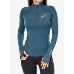 Bluza biegowa damska Inov-8 Train Elite Mid LSZ. Niebieskie bluzy Inov-8, xs, bez wzorów, bez kaptura. Za 135.99 zł.