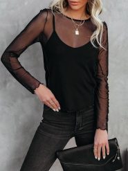 Milan Kiss Bluzka w kolorze czarnym rozmiar: XL. Czarne bluzki Milan Kiss, xl, bez wzorów, bez kołnierzyka, bez ramiączek. Za 158.95 zł.