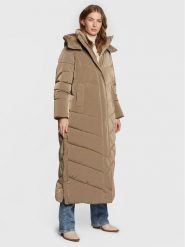 Calvin Klein Płaszcz zimowy Modern K20K205127 Beżowy Regular Fit. Brązowe płaszcze Calvin Klein, na zimę, m, bez wzorów, z syntetyku, bez kaptura. Za 1,599.00 zł.