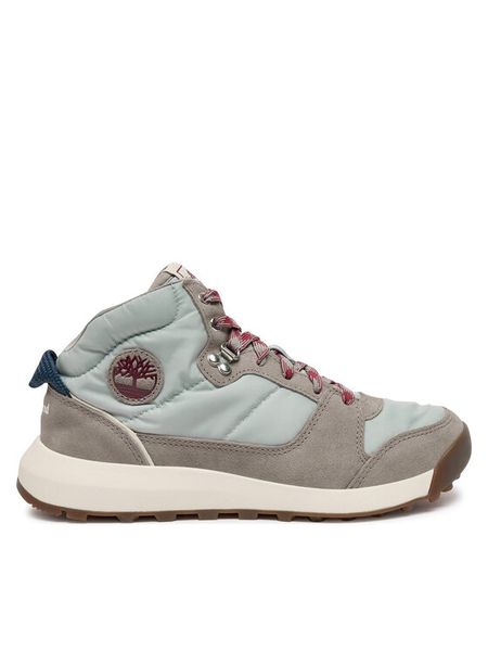 Timberland Trzewiki TB0A28DTEKC1 Szary. Szare botki Timberland, bez wzorów, z materiału, bez obcasa, na płaskiej podeszwie, bez zapięcia. Za 359.99 zł.