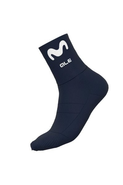 Skarpetki rowerowe Alé Cycling Pro Team Replica Movistar. Niebieskie skarpety ALÉ CYCLING, bez wzorów, z elastanu. Za 62.99 zł.