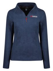 Maison Montaigne Bluza polarowa "Tumai" w kolorze granatowym rozmiar: XL. Niebieskie bluzy Maison Montaigne, xl, bez wzorów, z polaru, bez kaptura. Za 52.67 zł.