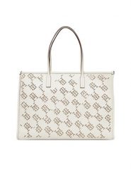 Tommy Hilfiger Torebka Th City AW0AW17501 Écru. Shopper TOMMY HILFIGER, bez wzorów, ze skóry, bez dodatków. Za 799.99 zł.