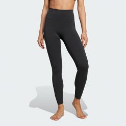 Legginsy All Me 7/8. Czarne legginsy Adidas, xl, bez wzorów, z materiału. Za 279.00 zł.