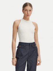 Marciano Guess Top G6GR25 Z0766 Kremowy Classic Fit. Białe topy Marciano Guess, xl, z aplikacjami, z wiskozy, bez kołnierzyka, bez ramiączek. Za 320.99 zł.