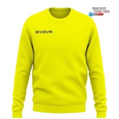 Givova Polarfleece Sport bluza Voor Mannen. Żółte bluzy Givova, bez wzorów, bez kaptura. Za 203.99 zł.