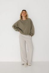SPODNIE JESS KAMIEŃ XS - Flawless. Białe spodnie dresowe Flawless, s, bez wzorów, z gumy. Za 239.25 zł.