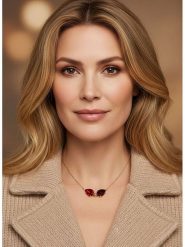 Otazu Pozłacany naszyjnik z kryształami Swarovski - dł. 42 cm rozmiar: onesize. Czerwone naszyjniki Otazu, z kryształem, pozłacane. Za 82.99 zł.