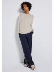 Street One Sweter w kolorze kremowym rozmiar: 38. Brązowe swetry Street One, bez wzorów, z bawełny, bez ramiączek. Za 105.38 zł.