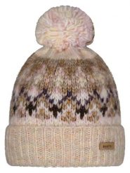 Barts Czapka "Renaa" w kolorze beżowym rozmiar: onesize. Brązowe czapki Barts, z aplikacjami, ze splotem. Za 122.09 zł.